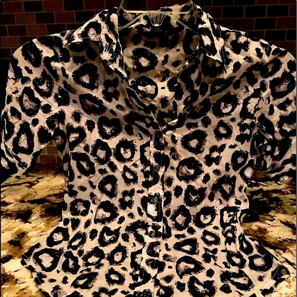 Ann Taylor Tops - ANN TAYLOR SHORT SLEEVE BLOUSE